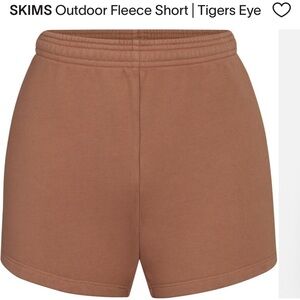 SKIMS Outdoor Fleece Shorts - Tigers Eye XS